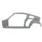 1967-68 Mustang Fastback, Quarter and Door Frame Assembly, LH Driver Side, EDP Coated