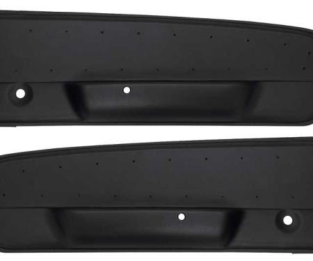 OER 1967 Ford Mustang, Deluxe Door Panels, RH & LH, Pair, Black 23942701
