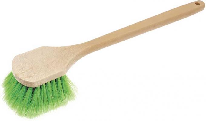 OER Wash Brush Soft Bristles Straight Head 18" Handle Green K89833