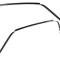 OER 1967-68 Ford Mustang, Fastback, Metal Roof Drip Rail, Pair, EDP Coated 51700A