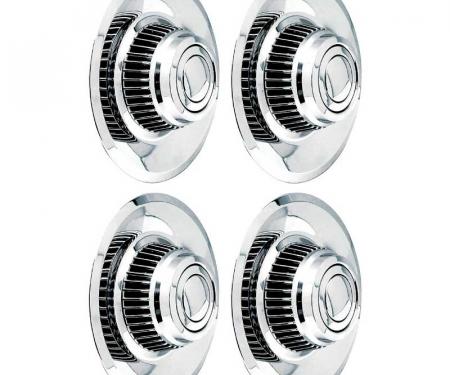 OER 4 Piece Short Chrome Rally Wheel Derby Cap *WR1012A