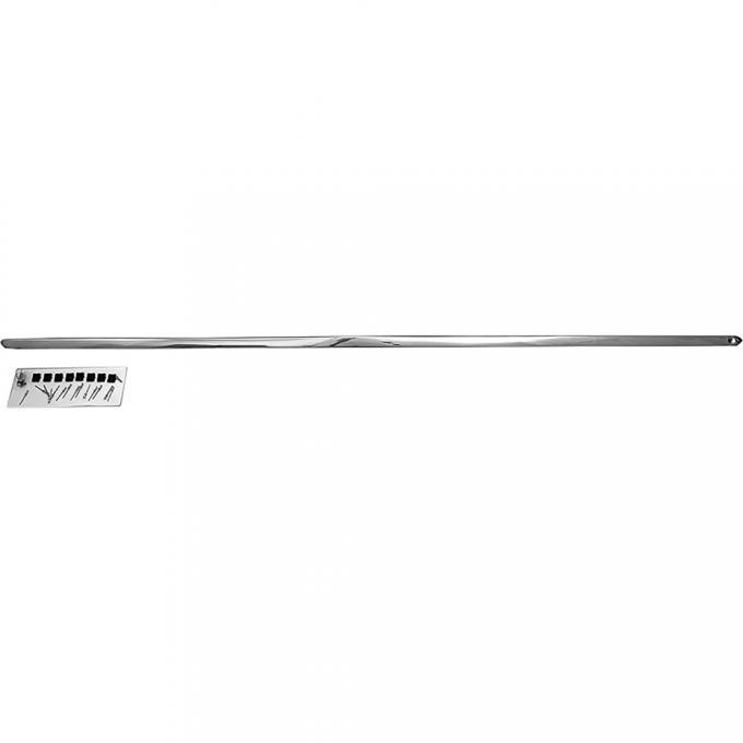 OER 1969 Ford Mustang, Rocker Panel Molding, With Hardware, LH, Driver Side 10176FR