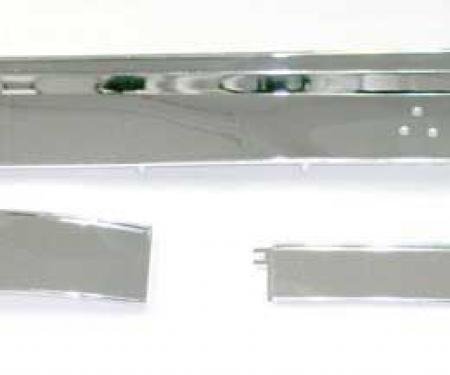 OER 1967-68 Mustang Deluxe Instrument Panel Trim Set Chrome Plated 3-Piece DTK-3