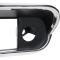 OER 1967-68 Mustang, Cougar, Radio Bezel Surround, Camera Case, w/o Console, Black with Chrome 18842A