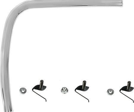 1969-70 Mustang, Quarter Extension Molding, with Hardware, LH, Driver Side