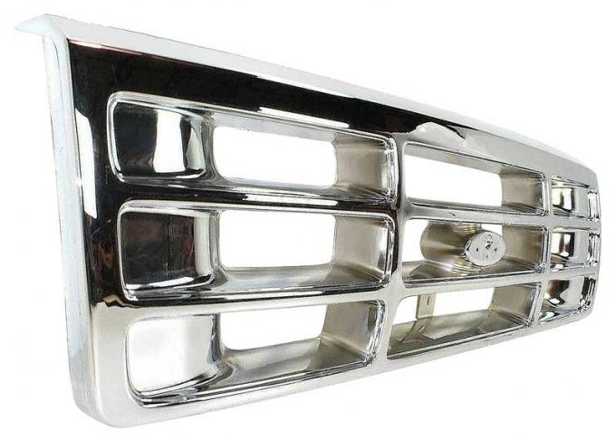 OER 1992-96 Ford F-150 / F-250 / F-350 / Bronco, Grill, Without Emblem, Chrome TR8200Z