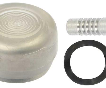 OER 1968-73 Mustang Window Crank Handle Knob - Silver Clear 23352D