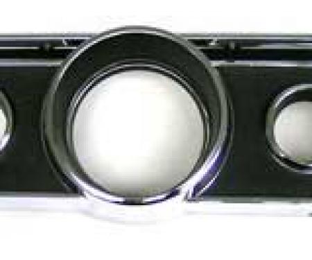 OER 1965 Mustang GT Instrument Gauge Bezel Black 10838HR