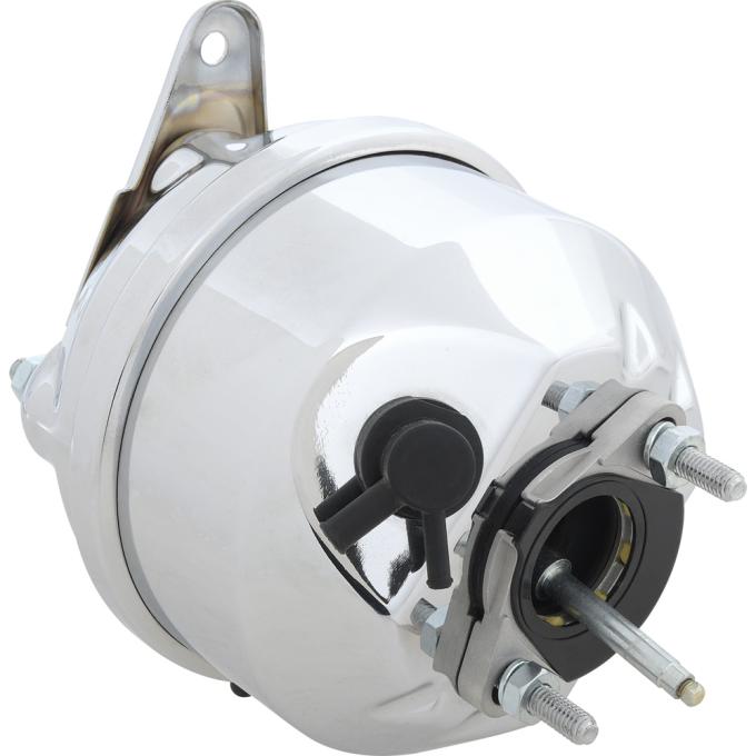 1967-69 Mustang / Cougar Midland-Ross Style Power Brake Booster - Dual Diaphragm - Chrome