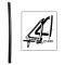 1964-66 Ford Mustang, Vent Window Division Bar Weatherstrip, Each