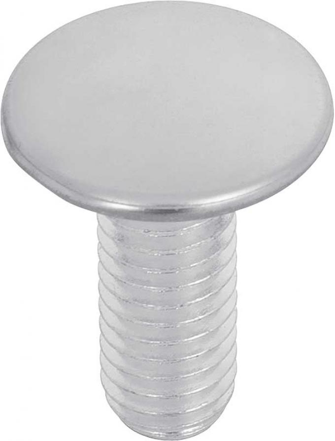 3/8"-16 x 15/16" Bumper Bolt With Flat, Zinc Plated Shank, Stainless Steel Flat Head, Each