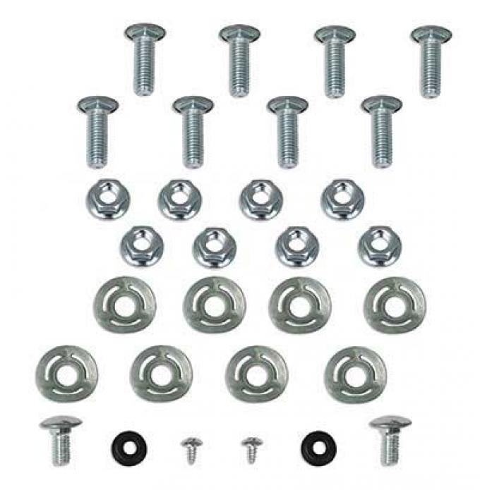 1970 Mustang Bumper Bolt Mounting Kit Front & Rear (30 pcs)