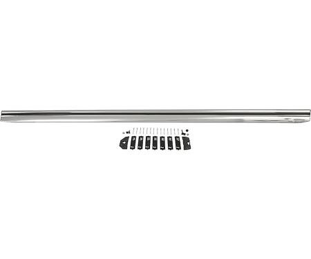 1971-73 Mustang, Rocker Panel Molding, With Hardware, RH, Passenger Side