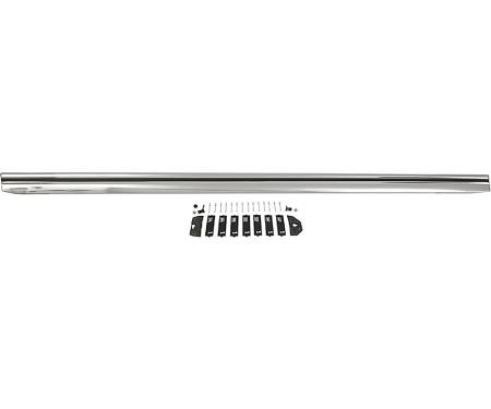 1971-73 Mustang, Rocker Panel Molding, With Hardware, LH, Driver Side