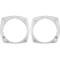 1974-78 Mustang ll, Chrome Headlamp Bezels, LH & RH, Pair