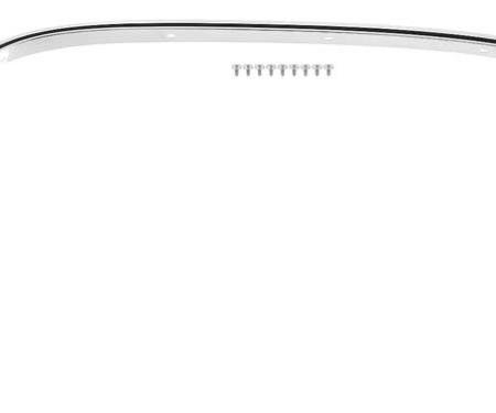 OER 1981-91 Checy, GMC Pickup, Blazer, Jimmy, Suburban, Front Wheel Opening Molding, w/black strip, RH Passenger Side C2406