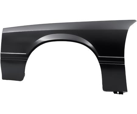 OER 1979-90 Mustang, except SVO, Front Fender, without Molding Holes, LH Driver Side 84L302