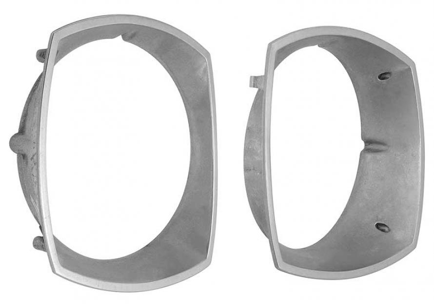 1979-93 Mustang Chrome Door Handle Bezels, Pair