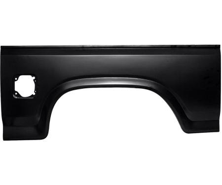 1980-86 Ford F-100, F-150, F-250, F-350, Bedside Wheel Arch Extension Panel, Single Fill Hole, LH Driver Side