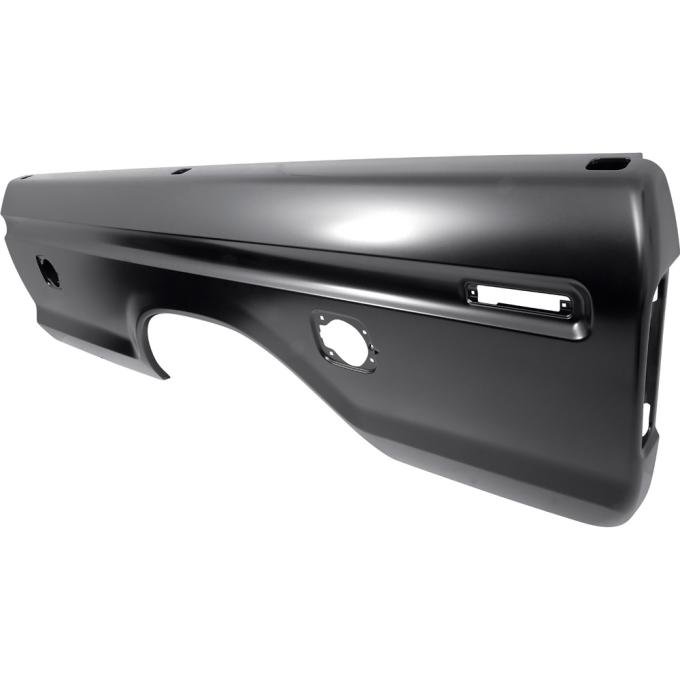 OER 1973-79 F-Series Pickup Truck, Bed Side Panel, Outer Skin, 8' Long Bed, Dual Fuel Door Hole, LH Side TR27842N