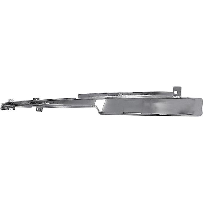 1992-98 Ford F-Series Pickup, Bronco, Front Bumper Stone Deflector, Upper, Heavy Gauge, Chrome