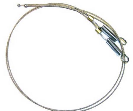 OER 1965-68 Mustang Convertible Top Side Cables - Late 1965 (Spring Type) 52806B