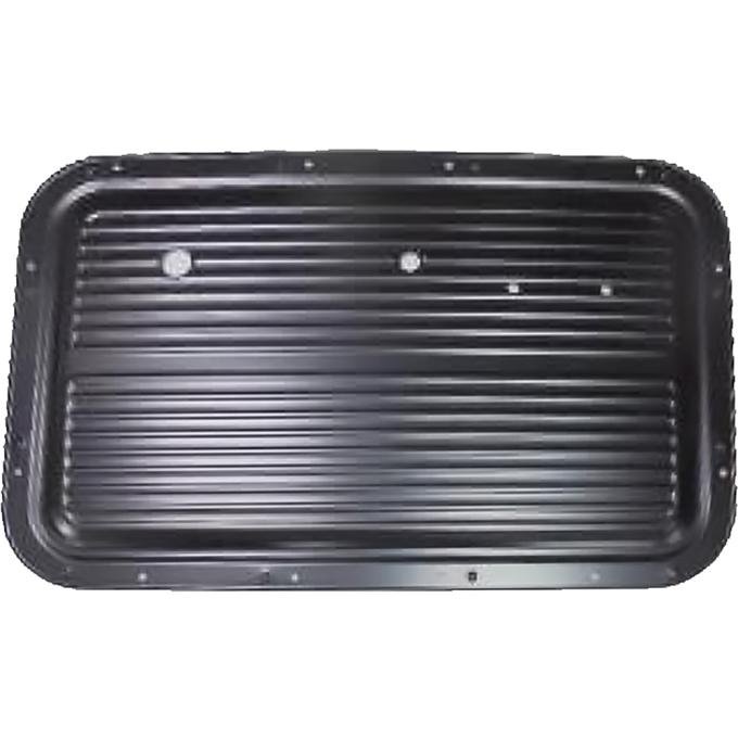1967 Ford F100, F250, F350, Interior Door Panel, Stamped Steel, Black, LH, Driver Side