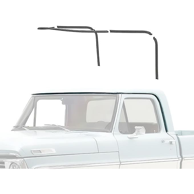 1967-72 Ford F100, F250, F350 Pickup Truck, Drip Rail Repair Set, 5-Pieces
