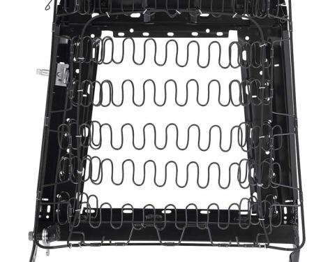 1968 Mustang, Cougar, Bucket Seat Back Frame Assembly, with Spring, LH Drivers Seat