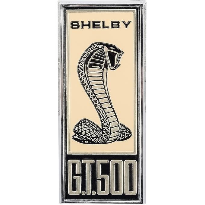 1967 Mustang, Shelby G.T. 500, Fender Emblem, Brushed Gold, Each