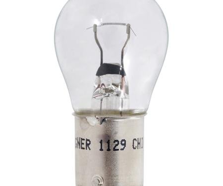 Replacement Light Bulb # 1129, Single Contact Bayonet Base, S-8, 21 CP, 6-volt