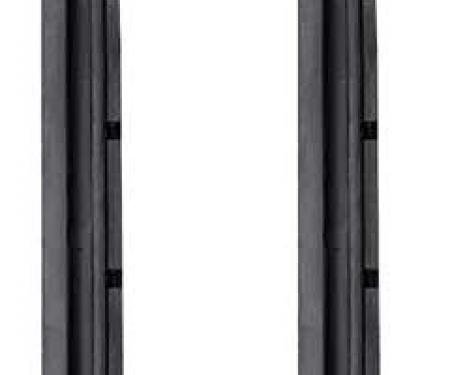 OER 1965-68 Ford Mustang, Mercury Cougar, Quarter Window Vertical Weatherstrips, Coupe, Pair 30146AB