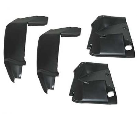 OER 1970 Mustang Front Fender Splash Shields (4 Piece Set) 16102G