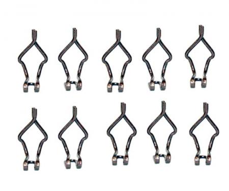 1969-70 Mustang Standard Interior Door Panel Clip Set, 10 Pieces