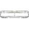 OER 1973-77 Ford F-100,F-150,F-250,F-350 Pickup Truck, Front Grille Shell, Anodized Aluminum TR8200J