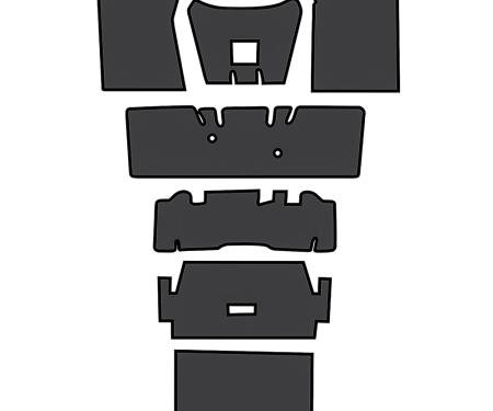 OER 1965-73 Mustang Fastback, Sound Deadener, 7-Piece, EVA A4125A00