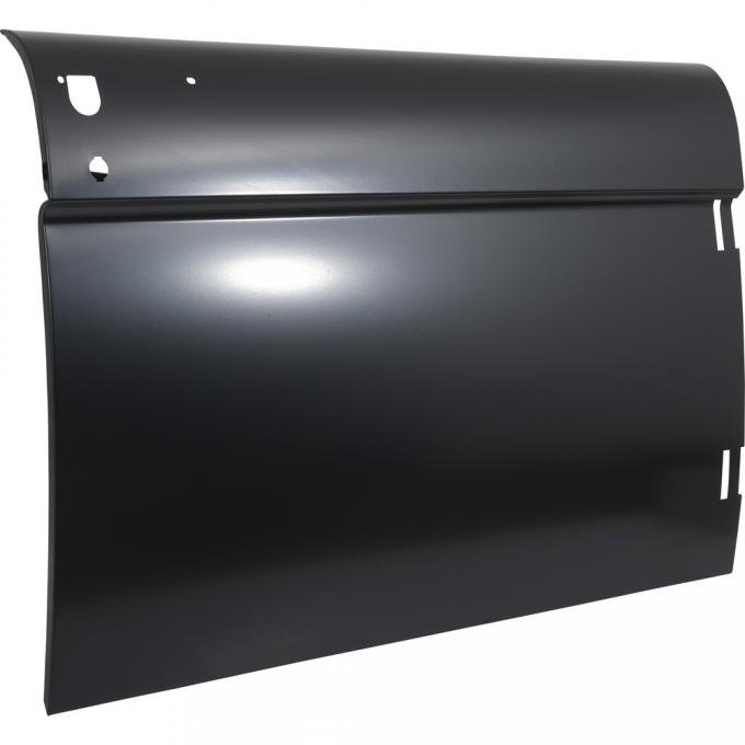 1966-67 Ford Bronco, Full Outer Door Skin, With Hole For Door Lock Cylinder, RH Passenger Side