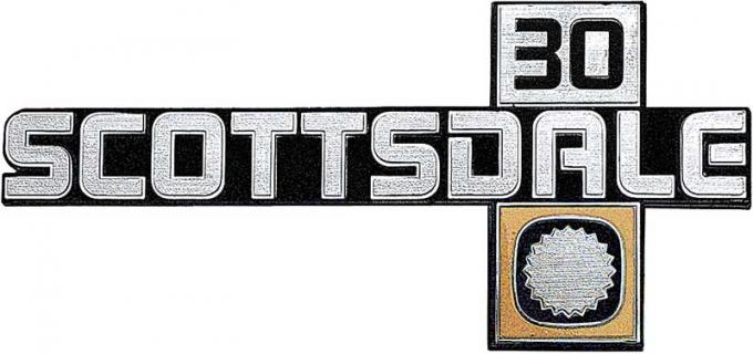 OER 1981-87 GM Truck "Scottsdale 30" Front Fender Emblem 14026447