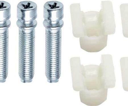 OER 1/4-28 x 1" GM Headlamp Adjuster Screw With Nylon Nut, 8 Piece Kit C1403