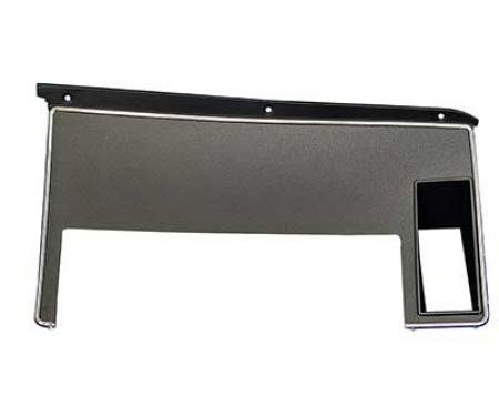 OER 1971-73 Mustang, Dash Trim Bezel, without Warning Light, Passenger Side, Black 044A90D