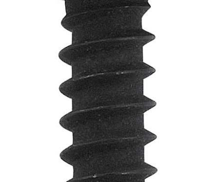 Tapping Screw, Hex Washer Head, #8-18 x 1/2" Long, Black Oxide