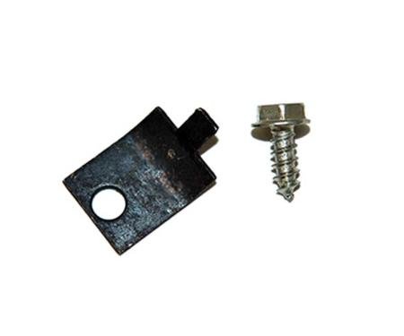 1964-68 Mustang, Heater Cable Clamp Bracket & Screw