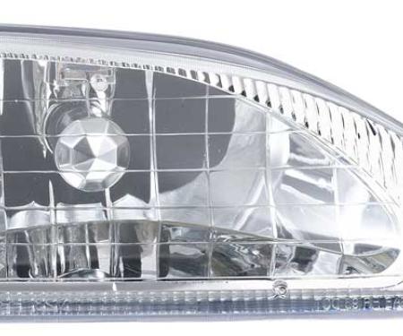 1994-98 Mustang, Headlamp Assembly, Cobra, Clear Lens, Passenger Side