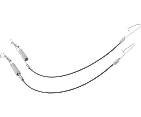 1994-04 Mustang Convertible Top Tension Cables Rear Flap - 14-3/4" Length