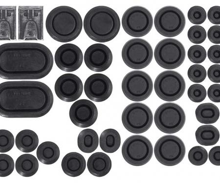 OER 1969-70 Ford Mustang/Mercury Cougar, Body Rubber Plug Kit, 44 Pieces PK4