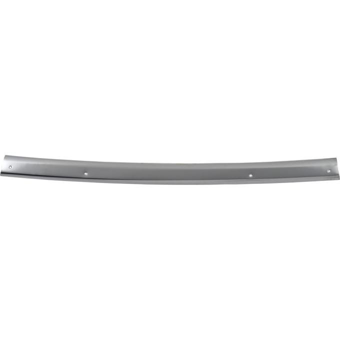 OER 1968 Mustang, Convertible Windshield Header Molding, Polished Stainless 03606C