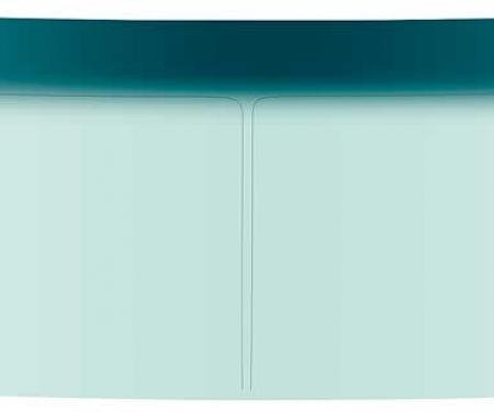 1973-91 Chevy, GMC Pickup, Blazer, Jimmy, Suburban, Front Windshield Glass, with Built-In Antenna, w/o Mirror Bracket, Light Green Tint, with Blue/Green Upper Shaded Band