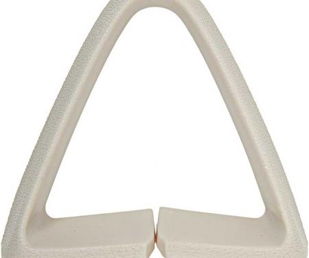 OER 1974-81 Bucket Seat Belt Guide , Triangle , White , Each 9793576