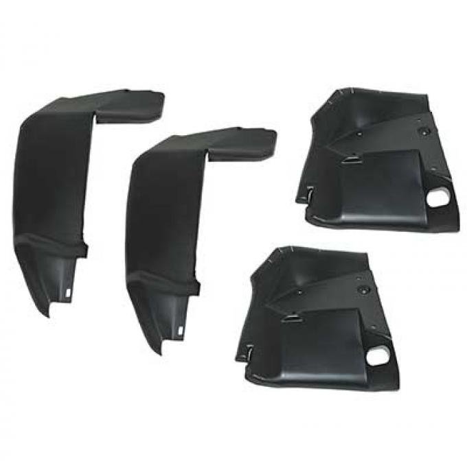 OER 1970 Mustang Front Fender Splash Shields (4 Piece Set) 16102G