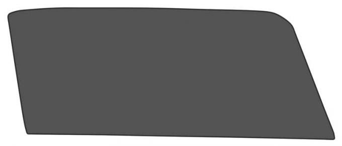 1964-66 Mustang, Convertible, Door Glass, RH, Passenger Side, Smoke Gray